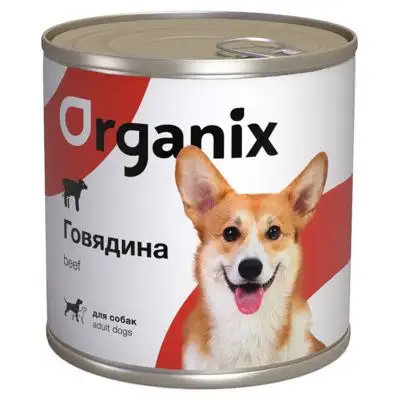 Купить organix консервы для взрослых собак c говядиной