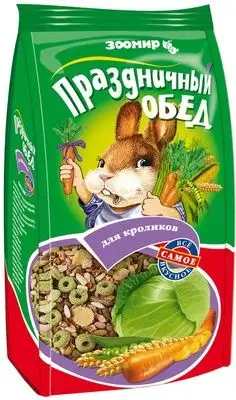 Купить ЗООМИР корм-лакомство для кроликов "Праздничный обед"