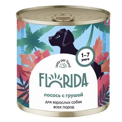 Купить florida консервы для собак "Лосось с грушей"