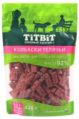 Купить titbit лакомство для собак всех пород колбаски Миланские, выгодная упаковка xxl