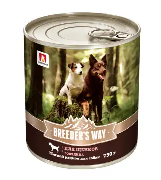 Зоогурман Breeder's Way консервы для щенков с говядиной