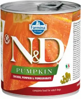 Farmina n&d pumpkin консервы для собак (курицы с тыквой и гранатом)