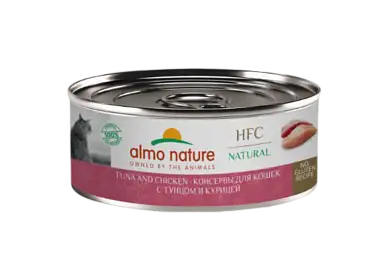 Купить almo nature Консервы для кошек и котят с тунцом и курицей (hfc - natural - tuna and chicken)