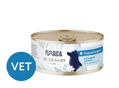 Florida vet Hypoallergenic, консервы для взрослых собак при пищевой аллергии