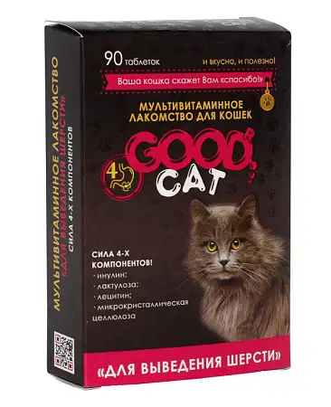 Купить good cat Мультивитаминное лакомство для кошек выведение шерсти