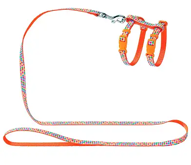 Hunter Smart шлейка для кошек и собак Seventies нейлон оранжевая