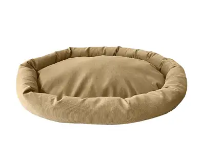 HOMEPET Микровелюр Golden stone лежак горчичный для собак и кошек