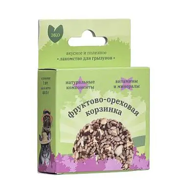 MR.Crisper лакомство для грызунов: Фруктово-Ореховая корзинка