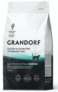 Grandorf Veterinary Diet Cat Gastrointestinal Moderate Calorie полнорационный диетический сухой корм для кошек склонных к набору веса, при расстройствах пищеварения