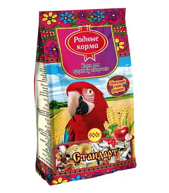 Родные корма Стандарт сухой корм для крупных попугаев