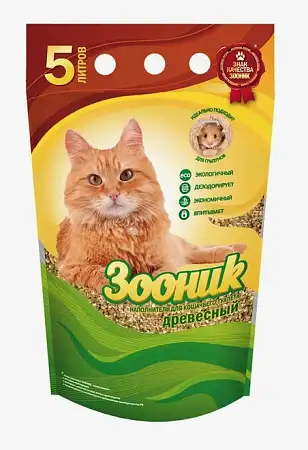 Купить Зооник наполнитель древесный для кошек и грызунов 