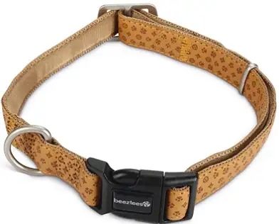 Beeztees Macleather Ошейник нейлоновый для собак искуственная кожа коричневый